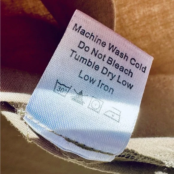 TUCKERNUCK ✨ Khaki Brown/Olive Charlie Shirt Dress ✨ 3/4 Sleeves ✨ Size M - Picture 13 of 14